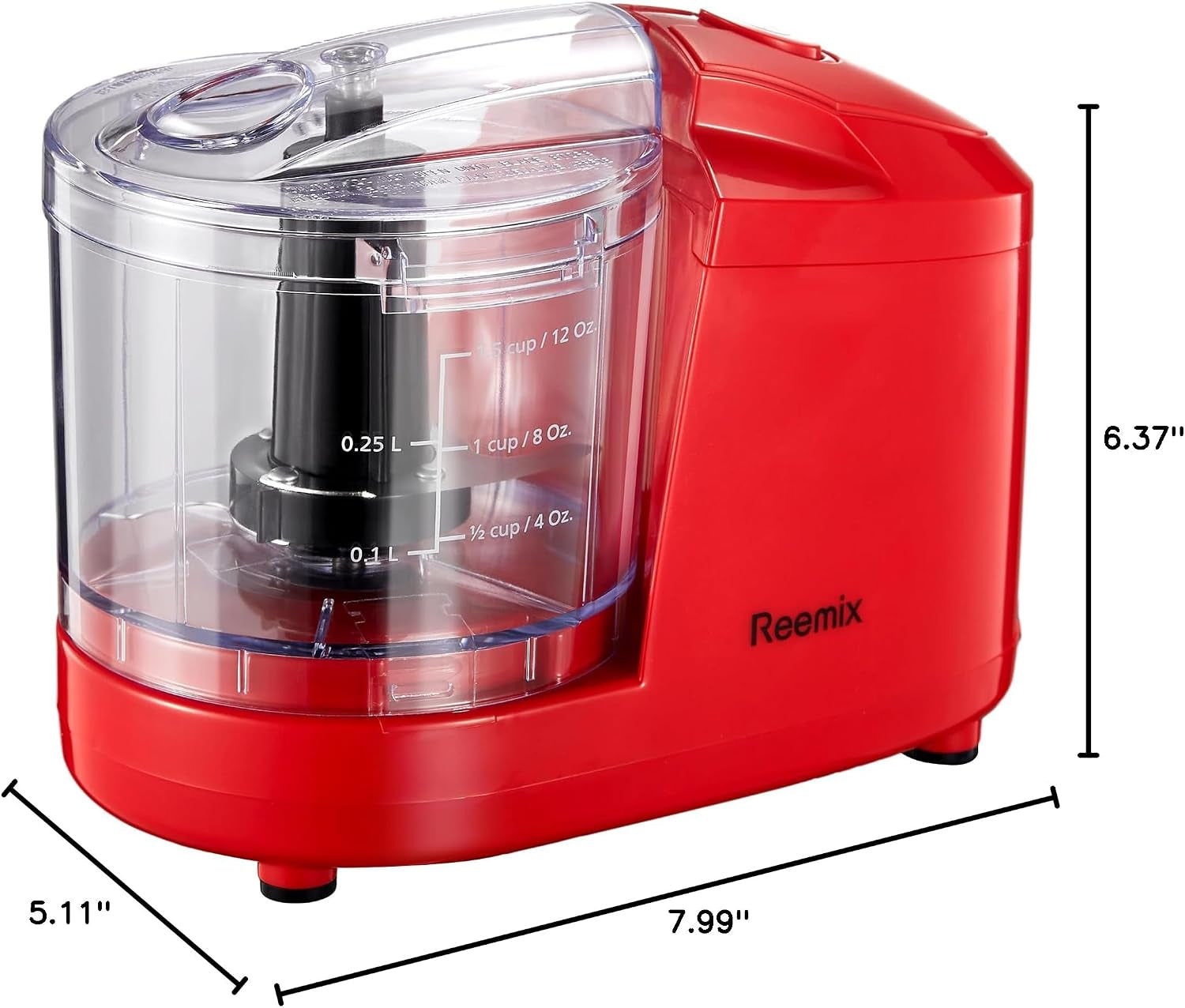 1-5-cup-one-touch-electric-food-chopper-100w-mini-food-processor-meat-grinder-mix-chop-mince-and-blend-vegetables-fruits-nuts-meats-stainless-steel-blade-red