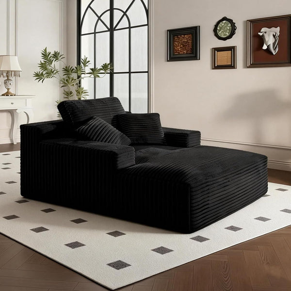 68" Oversized Boneless Chaise Lounge Chair, Cloud Reading Sofa1