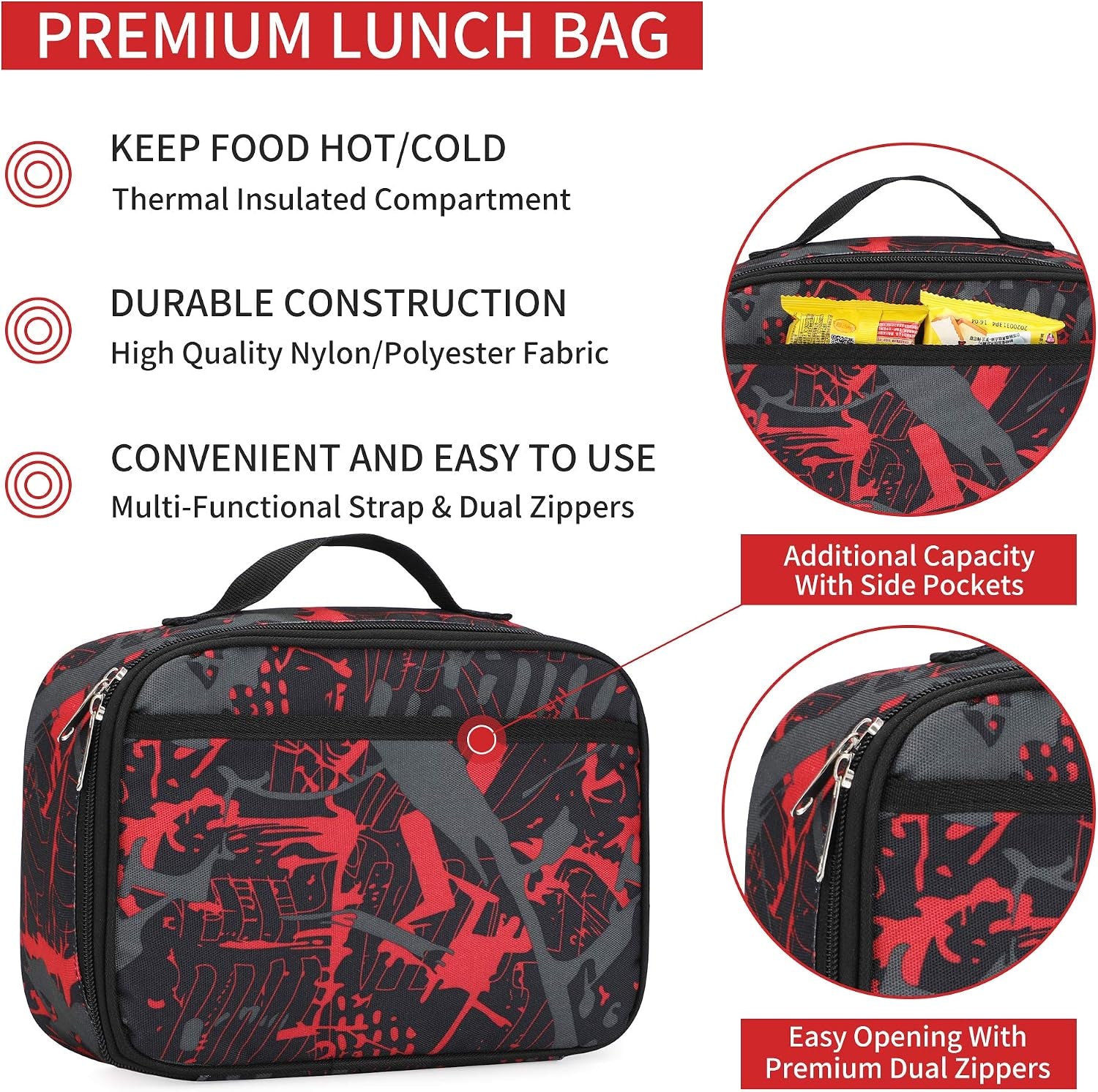 lunch-box-with-padded-liner-spacious-insulated-lunch-bag-durable-thermal-lunch-cooler-pack-with-strap-for-men-women-boys-girls-adults-school-sports-beach-picnic-work-camp-2-pocket