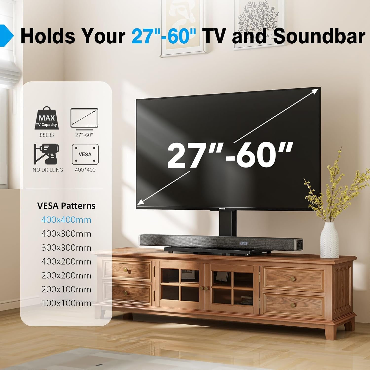 universal-tv-stand-table-top-tv-stand-for-27-60-inch-lcd-led-tvs-9-level-height-adjustable-tv-base-stand-with-tempered-glass-base-wire-management-vesa-400x400mm
