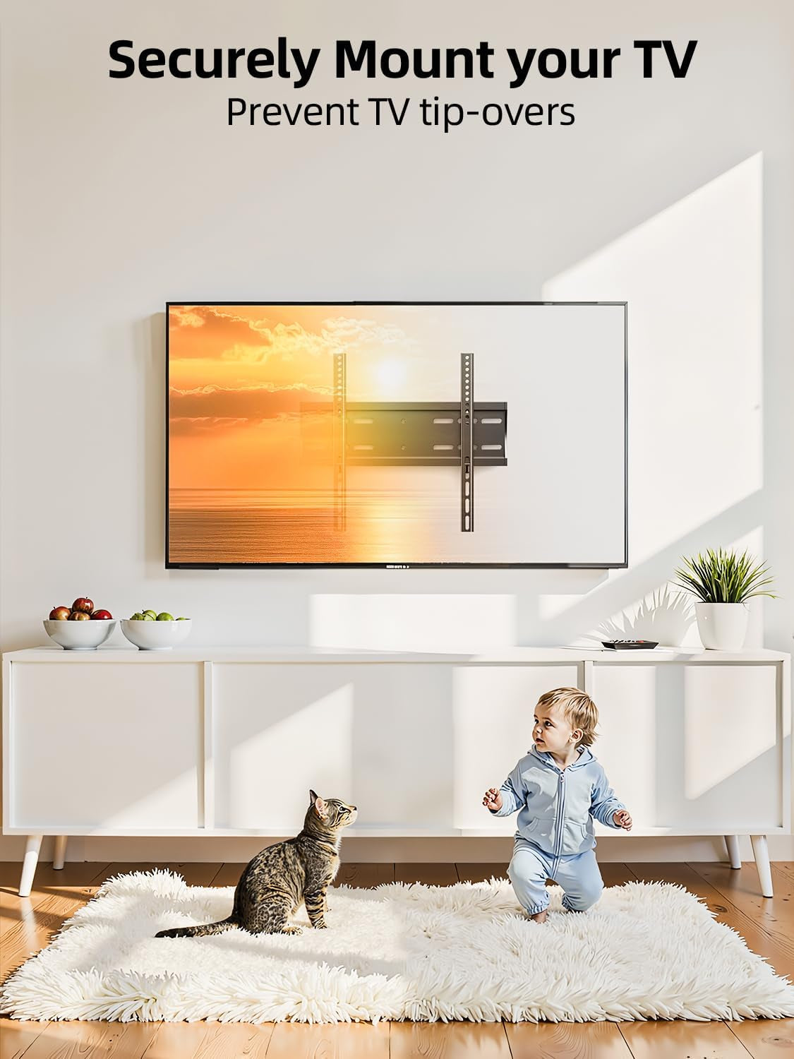 43-50-55-inch-fixed-low-profile-tv-wall-mount-for-24-65-inch-led-lcd-flat-curved-tvs-universal-wall-mount-bracket-with-safe-lock-max-vesa-400x400mm-up-to-99lbs-16-stud