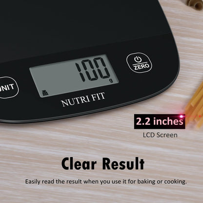 Food Scale Kitchen Scales Digital Weight Grams & Ounces Black | Ultra-Slim, Max 11Lbs 0.1Oz Precision, Smart Tare, Baking Cooking, Accurate for Weight Loss, Coffee, Keto Diet, Meal Prep5