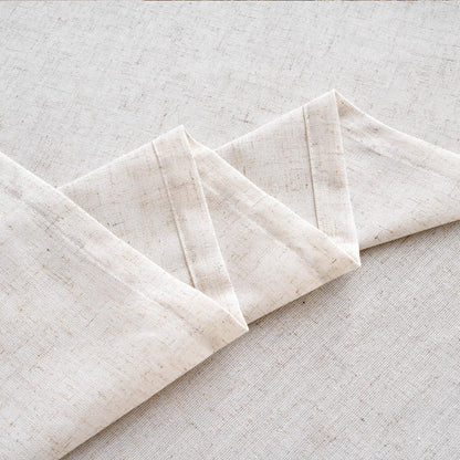 Rectangle Natural Flax Linen Solid Color Tablecloth, Spring Stain Resistant & Shrink-Proof Undyed Table Cloth, Farmhouse Style Tabletop for Dining Wedding and Outdoor (70" X 52" (Rectangular))3