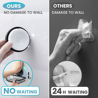 Soap Dish, Bar Soap Holder Suction Cup, Stainless Steel Sponge Holder5