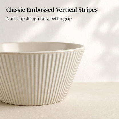 22 OZ Cereal Bowls Set of 4, Ceramic Soup Bowls for Hot Soup, Cereal, Oatmeal, Ramen and Pasta, Dishwasher & Microwave Safe Bowls4