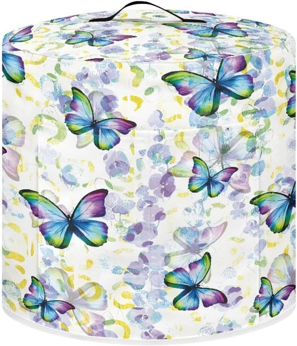 Fashion Butterfly Fryer Dust Covers for 3Qt Instant Pot Small Appliance Covers Hand Washable Dust Resistant Gifts for Kitchen Decor Living Room Slow Cooker Cover L1