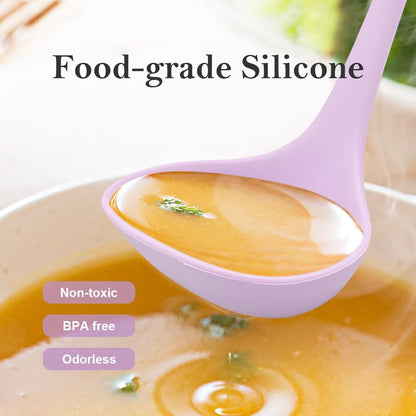 Kitchen Cooking Nonstick Silicone Utensils Set 11 Pcs - Purple4