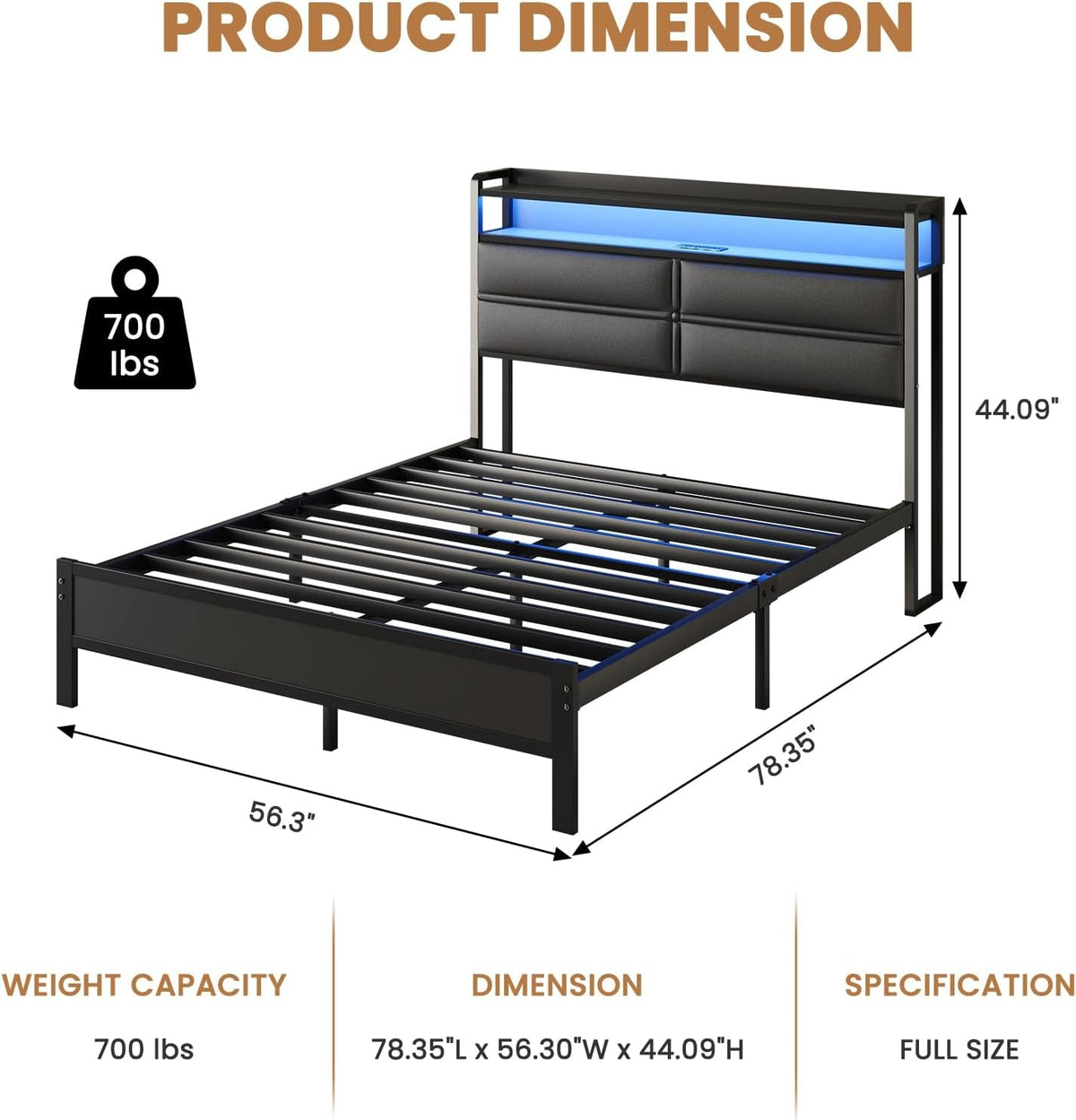 full-size-bed-frame-with-led-lights-and-charging-station-black