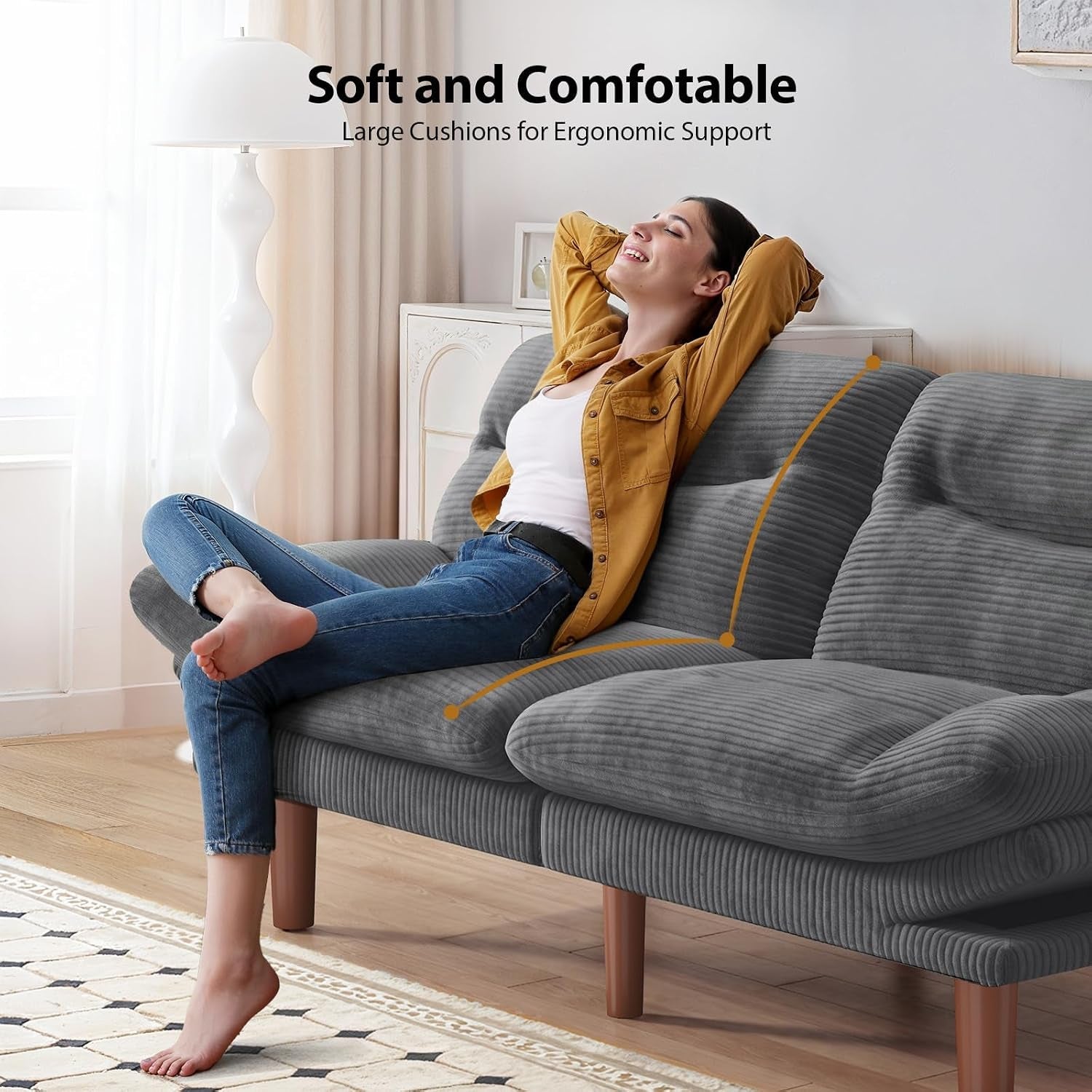 convertible-futon-sofa-bed-corduroy-75-inch-grey