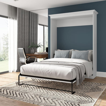 Queen Murphy Bed, White, Versatile, 65W2