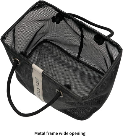 Bath Storage Shower Caddy Organizer for Bathroom, College Dorm, Camp, Gym (Small Black)7