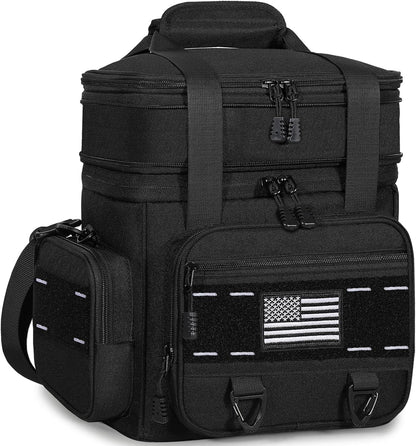 Tactical Insulated Lunch Box Men Double Deck Heavy Duty Cooler Bag1