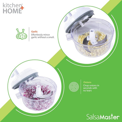 Salsa Maker, Food Chopper, Mixer and Blender -  Manual Food Processor3