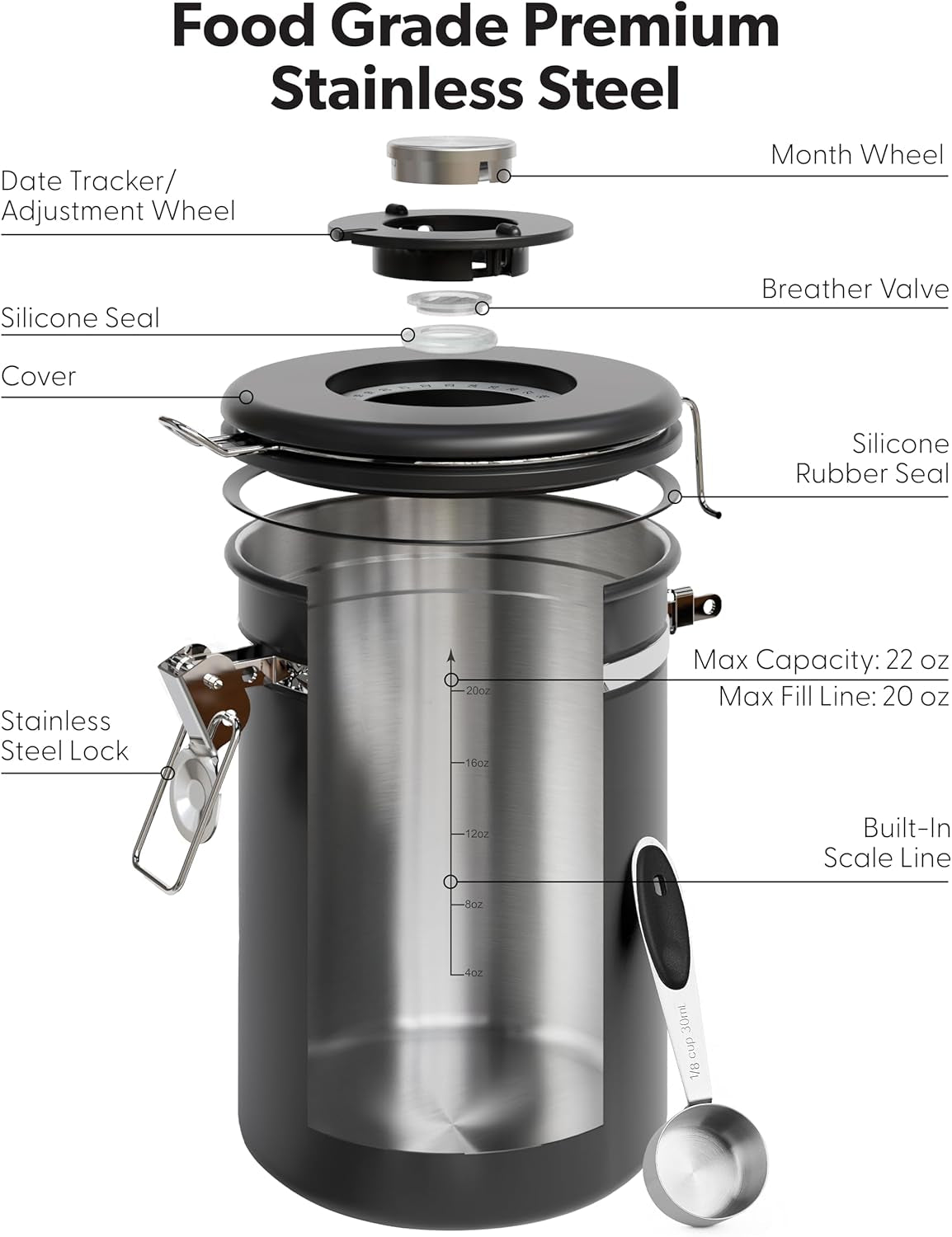 coffee-canister-with-window-airtight-stainless-steel-container-22oz