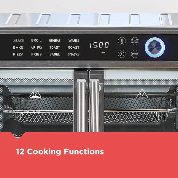 BLACK+DECKER 12-In-1 Crisp 'N Bake Air Fryer Toaster Oven | 12-In-1 Air Fryer Toaster Oven Fits a 12-Inch Pizza with Convection Cooking for Crispy, Fast Family Meals.6