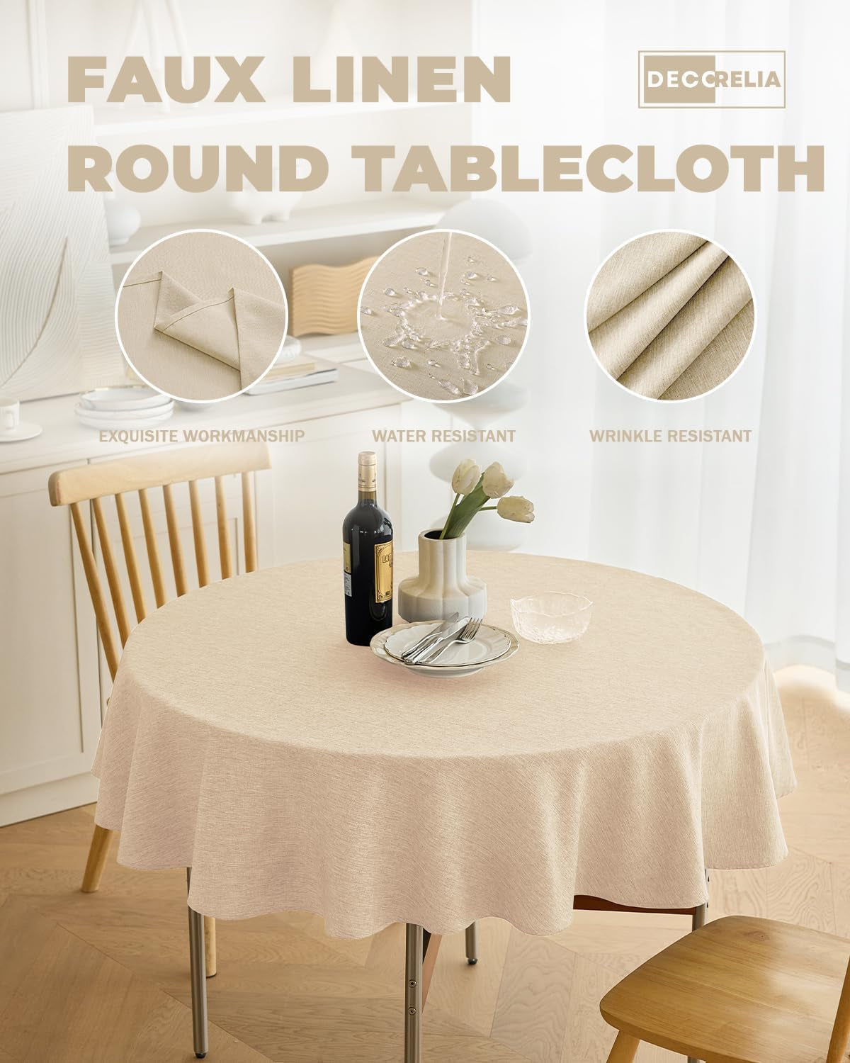 faux-linen-round-table-cloth-60-inch-waterproof-decorative-fabric-anti-scratch-texture-round-tablecloth-cover-for-dining-kitchen-outdoor-table-60-inch-round-2-4-seats-beige