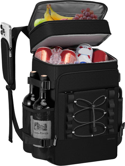 Cooler Backpack - 40 Cans Insulated Backpack Cooler for Men Women | Portable 2 Leak Proof Compartments Coolers Bag for Beach Travel Picnic Lunch Hiking BBQ Camping1
