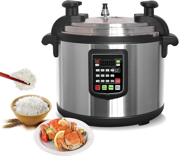 Commercial 220V Electric (NOT 110V) Multi-Function Pressure Cooker, Multi Cooker Pressure Canner with Non-Stick Inner Pot, Widely Used in Hotel Restaurant Kitchen (21L (22 QT))1