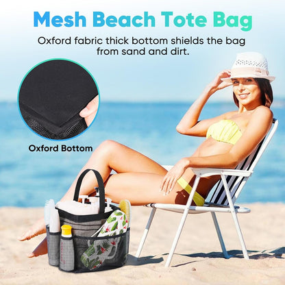 Mesh Shower Caddy Portable for College Dorm Room Essentials, Shower Caddy Dorm with 9-Pocket Large Capacity for Beach, Swimming, Gym, Camping, Travel Essentials6