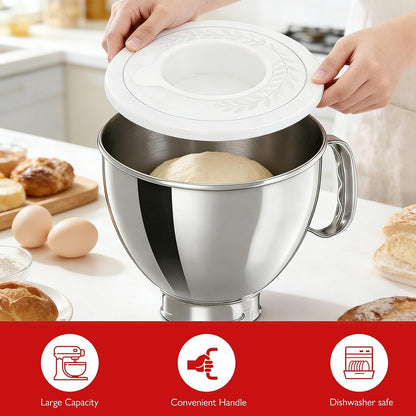 5QT Stainless Bowl with Lid for Kitchenaid Tilt-Head Mixers7