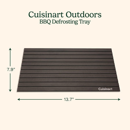 Defrosting Tray for Frozen Meat, Advanced Conductive Aluminum | Meat Defroster Plate Rapidly Thaws Meat and Preserves Flavors with a Non-Stick, Easy-To-Clean Surface, CDT-010P2