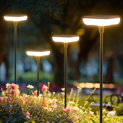 Solar Lights Outdoor Garden 4 Pack Solar Pathway Light 31" Tall Solar Landscape Lights 34LM Bright up to 12H IP65 Waterproof Auto On/Off for Walkway outside Yard Path Patio Lawn Flower Bed Plant Decor1