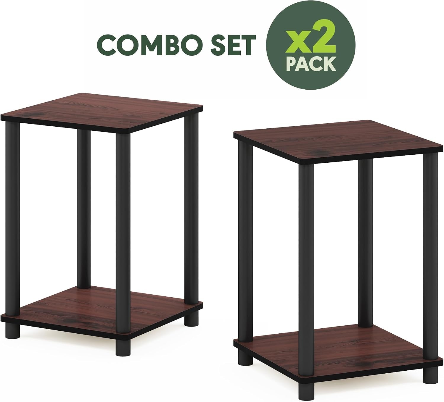 turn-n-tube-toolless-assembly-side-table-set-of-2-stackable-2-tier-brown-end-table-with-open-shelf-night-stand-bedside-table-for-living-room-bedroom-cherry-oak