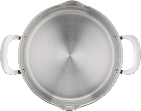 Jamie Oliver by  Cooks Smart 10-Piece Stainless Steel Cookware Set | Stainless Steel Interior, Thermo-Fusion Induction Base, Oven Safe to 500°F, Dishwasher Safe, Heat Indicator Included3