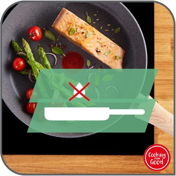 Tefal C38819 Hard Titanium Essential Wok Pan 28 Cm | Non-Stick Coating with Titanium Particles | Thermal Signal Temperature Indicator | Dishwasher Safe | Made in France | Black7