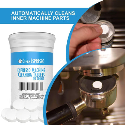'- Designed for Breville Cleaning Kit - 40 Cleaning Tablets and 6 Water Filters for Breville Espresso Machines - 2G Espresso Machine Tablets3