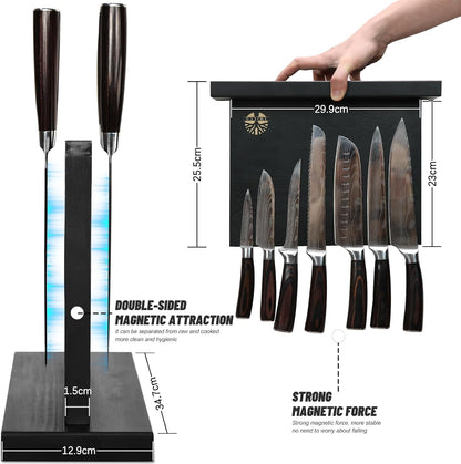 7-Piece Kitchen Knife Set with Magnetic Block - High Carbon Stainless Steel, Hand-Forged, Dishwasher Safe - Professional Knives Set with Block, Versatile Knife Sets for Kitchen4