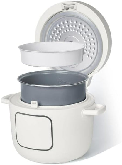 14-Cup Electric Rice and Grain Cooker by Drew Barrymore, Ceramic Nonstick Coating | Large Rice Cooker for Rice, Grains & Healthy Meals, White Icing6