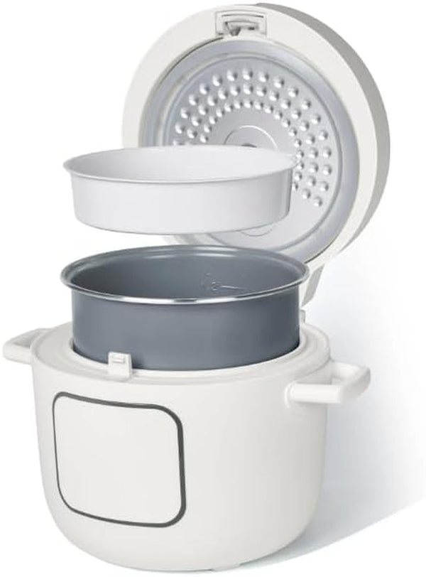 14-Cup Electric Rice and Grain Cooker by Drew Barrymore, Ceramic Nonstick Coating | Large Rice Cooker for Rice, Grains & Healthy Meals, White Icing6
