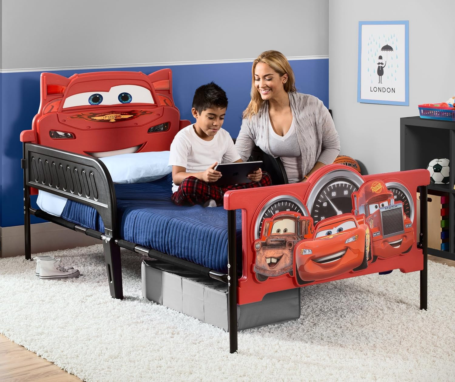 plastic-3d-footboard-twin-bed-disney-pixar-cars