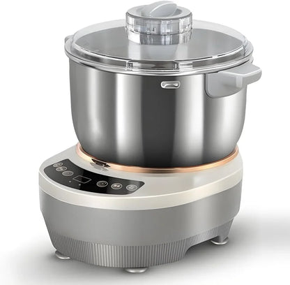 Electric Dough Maker Machine with Fermentation Function,Gray,7L | Large Capacity Household Dough Mixer, 304 Stainless Steel, Microcomputer Timing, Front Touch Panel1