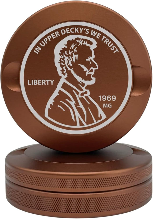 Liberty | Metal Container for Zyn, Premium Aluminum Can & Rugged Pouch Holder | Extra Capacity, Knurled Grip & Used Pouch Storage | EDC (Copper)1