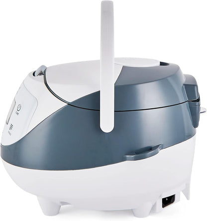 Panda Mini Rice Cooker with Ninja Ceramic Bowl and Advanced Fuzzy Logic (3.5 Cup, 0.63 Litre) 4 Rice Cooking Functions, 4 Multicooker Functions, Digital LED Display - 120V2