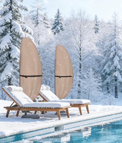 Patio Parasol 600D Waterproof Outdoor Offset Banana Style Umbrella Cover - Fits Cantilever Offset Umbrella 12-14 Feet7