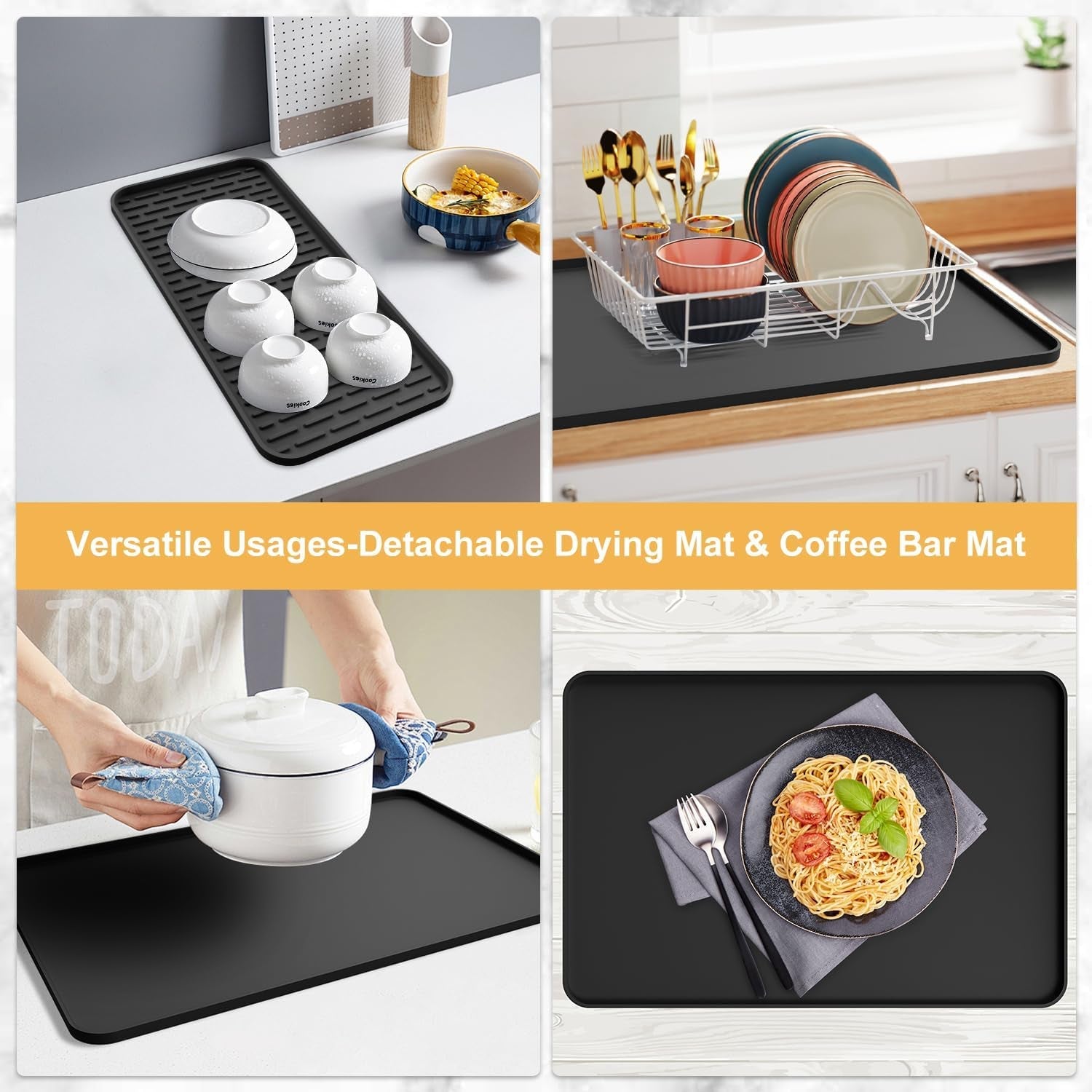 silicone-coffee-mat-24x16-bar-mat-with-detachable-dish-drying-mat-fits-under-coffee-maker-dish-rack