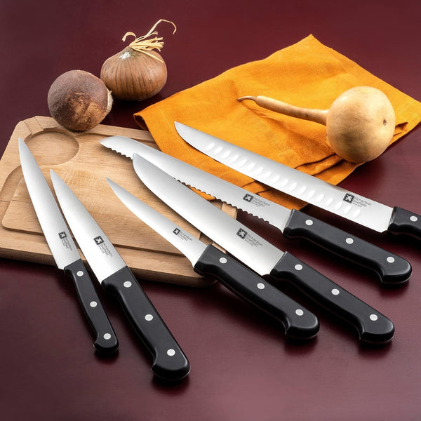 Universal Professional Stainless Steel Boning Knife - Silver & Black Kitchen Knife (5 In)2