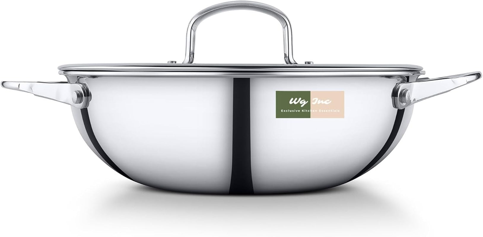 stainless-steel-wok-with-glass-lid-3-qt-10-2-inch-26-cm-tri-ply-kadhai-wide-deep-cookware-stir-fry-pans-dishwasher-oven-safe-non-toxic-cooking-wok-pan-induction-compatible