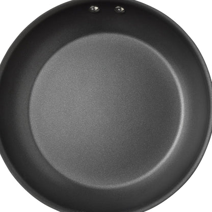 Brights Hard-Anodized Aluminum Nonstick Cookware Set with Glass Lids, 10-Piece Pot and Pan Set, Gray with Orange Handles14