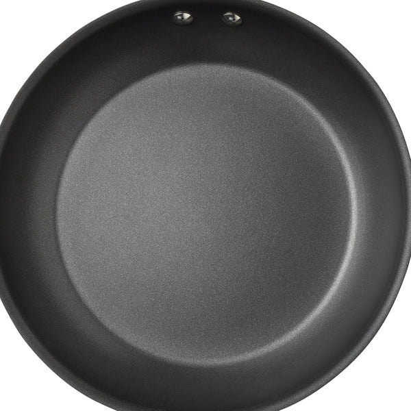 Brights Hard-Anodized Aluminum Nonstick Cookware Set with Glass Lids, 10-Piece Pot and Pan Set, Gray with Orange Handles14
