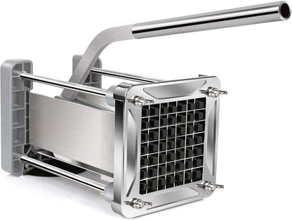 French Fry Cutter for Potatoes, 1/2 Inch Professional Grade | Durable Stainless Steel, Easy Lever Operation, Fast Cutting, Ideal for Family Meals, Parties and Batch Food Prep1