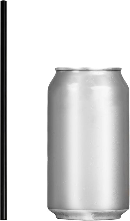 Disposable Plastic Drinking Straws, Straight 7.75-Inch, Black, 500 Count | Drinking Straws, 7.75-Inch Straight Plastic, Standard 16 Oz Cup Size, Black, 500 Count, Home or Foodservice Use3
