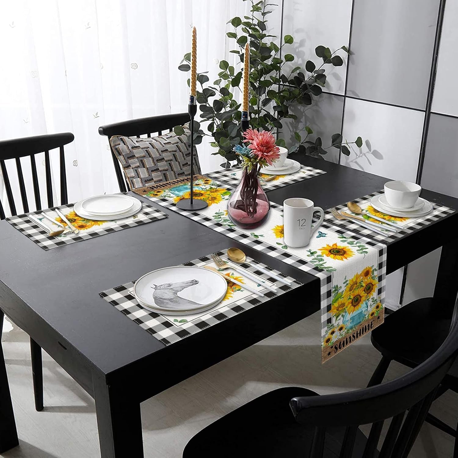 table-runner-and-placemats-set-of-6-sunflower-buffalo