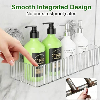 Adhesive Shower Caddy Suction Cup,Bathroom Organizers and Storage Shelves3