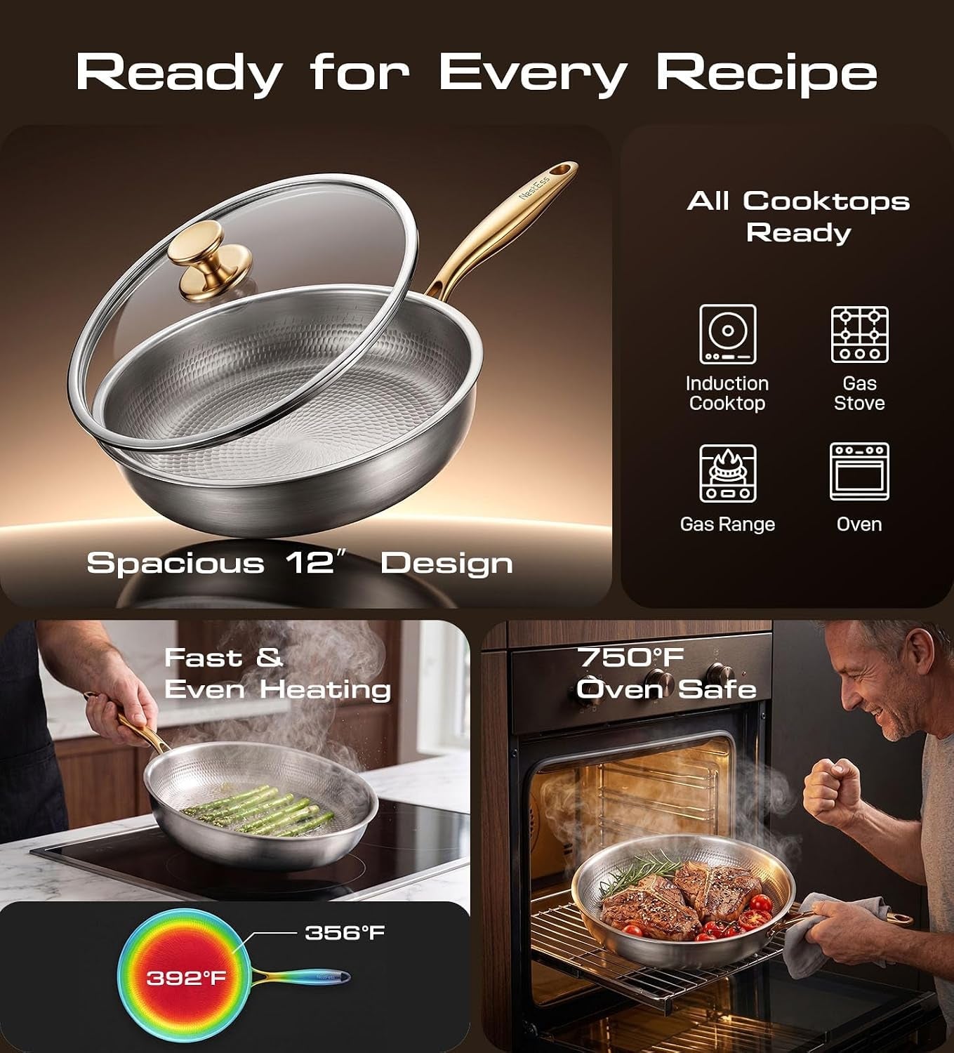 titanium-pans-for-cooking-12-pure-titanium-non-stick-frying-pans-with-lid-coating-free-healthy-nonstick-cookware-pfas-ptfe-free-non-toxic-skillet-induction-oven-safe-up-to-750-dishwasher-safe