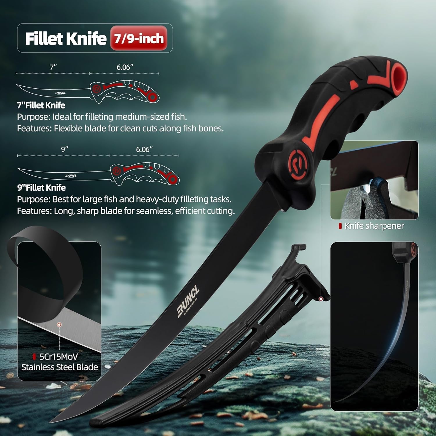 ulu-fillet-knife-set-5-7-9-german-high-carbon-steel-blades-with-sheaths-non-slip-handles-honing-rod-carry-bag-mezzaluna-knife-for-kitchen-bbq-camping-fishing-gift-for-fathers-day