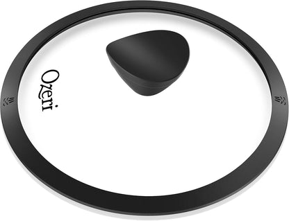 Fry Pan Lid, in Tempered Glass | Durable Tempered Glass, Oven Safe to 320°F (160°C), Now with a Precision Steam Release Vent Integrated into the Silicone Rim3